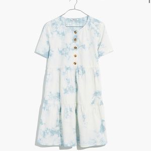 Madewell Tie Dye Tiered Dress